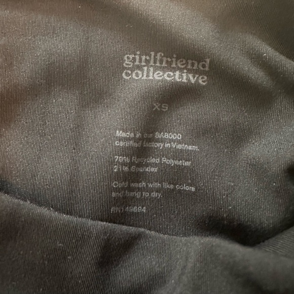 Girlfriend Collective Black Compressive High-Rise Legging 7/8 Length (Size XS) - Picture 7 of 8